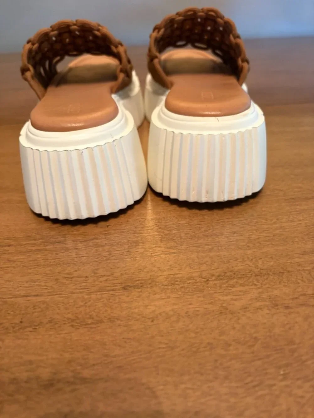 NWOT (Other) Maeve by Anthropologie Crochet Platform Brown Sandals. Size 10/10.5
